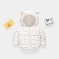 2024 New Children's down and Wadded Jacket Lightweight Baby Ear Style Cotton-Padded Clothes Baby Children Cotton-Padded Jacket Autumn and Winter Children's Clothing. 