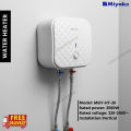 Miyako 20-Liter Storage Water Heater-MGY-HT-20 Outer Temperature Control Knob Integrated Puf Insulation Over Temperature Protection Device Glasslined Heating Element-2500Watt. 