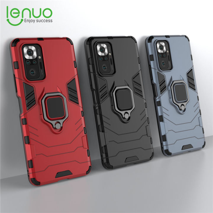Lenuo%20Phone%20Case%20for%20Xiaomi%20Redmi%20Note%2010%20Pro%20/%20Redmi%20Note%2010%20Pro%20Max%20Silicone%20PC%20Metal%20Ring%20Holder%20Cover%20-%20Image%203