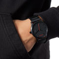MVMT Watches Black Face with Black Stainless Steel Bracelet Men's Watch. 