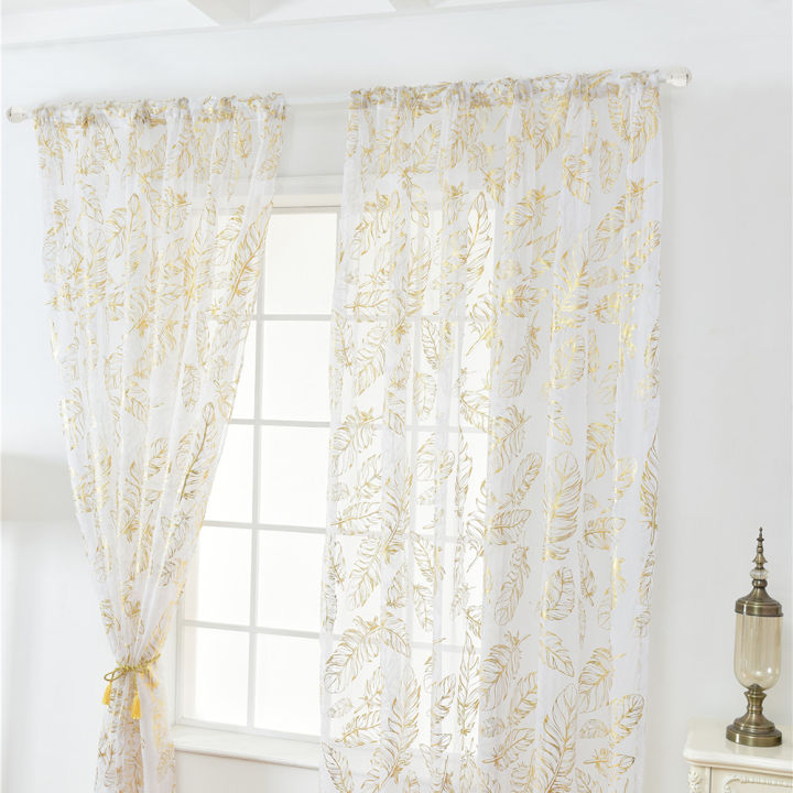Migeet%20Sheer%20Curtains%20Feather%20Print%20Window%20Screen%20Curtains%20for%20Living%20Room%20Window%20Patio%20Door%201%20Panel%2040"x79"%20-%20Image%207