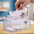 Donation Suggestion Box with Lock Ballot Box Suggestion Box for Fundraising, Donation, Tip Jars, Raffle Box.