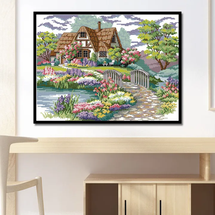 Printed%20Cross%20Stitch%20Kits%2011CT%2021.6X16.9%20Inch%20Cotton%20DIY%20Embroidery%20Starter%20Kits%20Easy%20Patterns%20Embroidery%20for%20Girls%20Crafts%20Stamped%20Cross-Stitch%20Supplies%20Needlework%20Honliday%20-%20Image%207