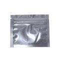 100Pcs Silver Aluminum Foil Zip Lock Bag Self Grip Seal Tear Notch Reusable Reclosable Food Snack Tea Storage Packing Pouches. 