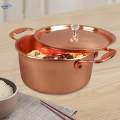 Korean Ramen Pot Copper Korean Instant Noodle Pot for Soup Picnic Eggs. 
