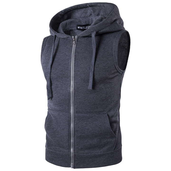 Men's%20Casual%20Hoodie%20with%20Sleeveless%20Zipper%20Sports%20Shirt,%20Spring/summer/autumn%20Cotton%20Jacket%20Vest%20-%20Image%207
