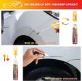 Car Paint Two-in-One (White) Scratch Repair, Automotive Touch Up Paint Pen with Instruction Manual, Quick and Easy.