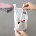 1 Pc Folding Zipper Travel Makeup Brush Bag Portable Mesh Cosmetic Bag Travel Makeup Bag Toothbrush Washing Organizer.
