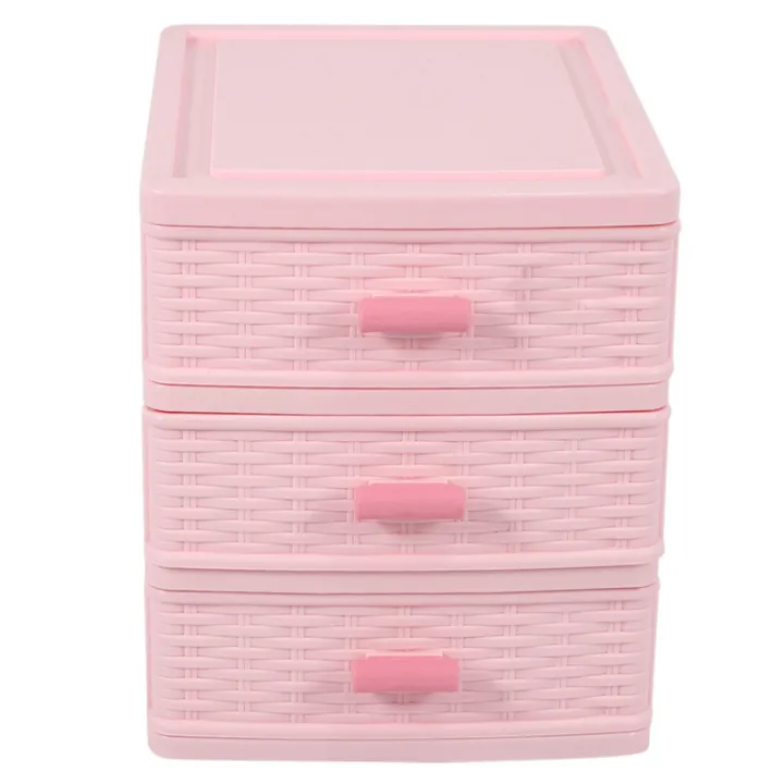 NAMUNY%202X%20Plastic%20Drawer%20Designed%203%20Compartment%20Jewelry%20Storage%20Box%20Pink%20-%20Image%207