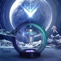 Magnetic Levitation Bluetooth Speaker Space Spacecraft Crafts, US Plug.