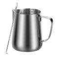 Frothing Pitcher 350Ml  12Oz Steaming Pitchers Stainless Steel  Coffee Cappuccino Latte Art Barista Steam Pitchers  Jug Cup with Decorating Pen. 