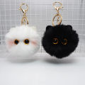 Cute Plush Keychain Cartoon Cat Toy Pendant Keyring For Women Bag Ornament Car Key Chain Lovely Girls Gifts Accessories.
