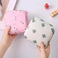 Cute Cartoon Sanitary Napkin Storage Bag for Girls | Large Capacity Waterproof Feminine Hygiene Organizer | Portable Travel Pouch for Sanitary Pads, Wipes, Medicines & Toiletries. 