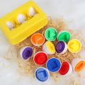 6Pcs Baby Educational Toy Smart Egg Toy Shape Matching Puzzle Games Sorters Toys Montessori Eggs Toys For Kids Children 2-5 Year. 