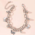 Butterfly Bracelet Woman Layered Girl Bracelets Tassel Fashion Clavicle Chain Lady Party Gold Color European Zinc Alloy Collare.