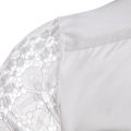 Mens Flower Patchwork Embroidery Lace Shirt 2019 Fashion Transparent Dress Shirts Mens See Trough Club Party Event Chemise.
