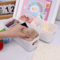 Plastic Home Office Bathroom Storage Box Desktop Sundries Storage Box Makeup Organizer Cosmetic Closet Bin Case.