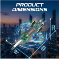 Starfighter Drone Plane with Camera – Remote Control Flying Drone for Kids & Adults | High-Performance RC Drone.