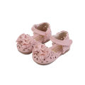 Girls' Half Sandals Spring/Summer 2021 New Korean Edition Bow Princess Baby Children's Soft Sole Fashion Single Shoes. 