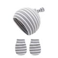3pcs/Lot Solid Caps for Children Kids' Hat for New Born Baby Hat Birth Hat Baby Beanie Toddler Hat Glove Set Newborn Accessories. 