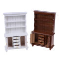 1/12 Dollhouse Miniature Furniture Multifunction Wood Cabinet Bookcase Cabinet. 