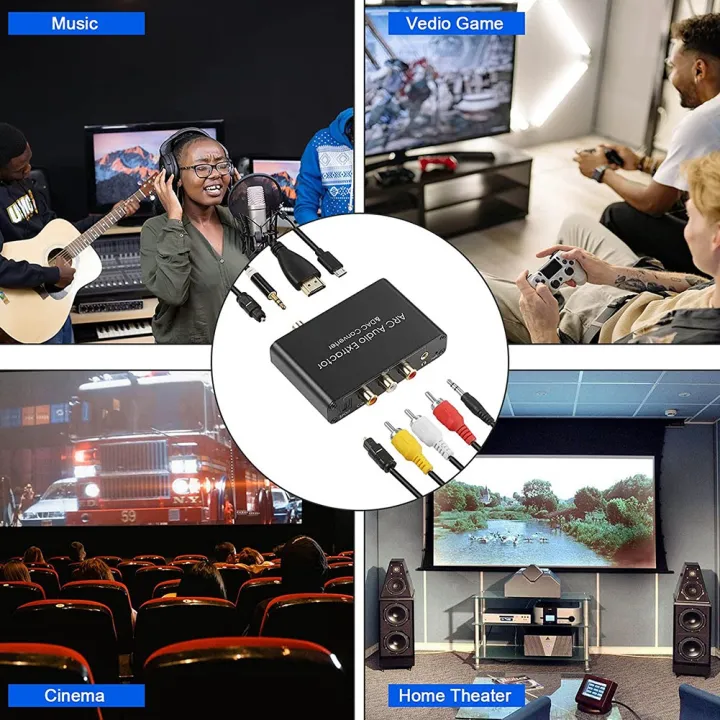JAEEE%20DAC%20Audio%20Converter%20ARC%20Audio%20Extractor%20HDMI-Compatible%20Optical%20SPDIF%20Coaxial%20to%20Analog%203.5mm%20Digital%20to%20Analog%20-%20Image%207
