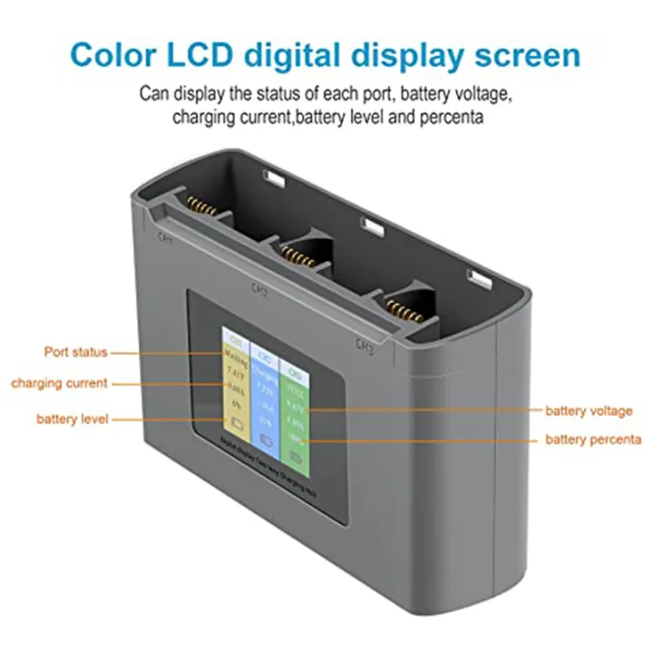 Two-Way%20Charging%20Hub%20Charge%20Multiple%20Batteries%20for%20DJI%20Mavic%20Mini%20SE/Mini%202%20with%20Color%20LCD%20Digital%20Display%20Charger%20-%20Image%205