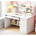 Reading Table with Bookshelf for Children | Reading & Righting Home Office Study Desk | by Nice Furniture glossy White.