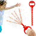 Hand-Held Smiling Face Five-Claw 32-Hole Bubble Wand Can Produce A Large Number of and Bubble Blowing Machine. 