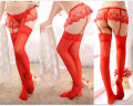 Women Stockings Lace Top Thigh High Long Socks Over the Knee Socks Nightclubs Transparent Stocking. 