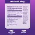 Natrol Melatonin 10mg (Advanced Sleep, Time Release) - 100 Tablets. 