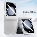 HOCE For ZFlip5 3in1 Hinge Full Screen Film Phone Case for Samsung Galaxy Z Flip 6 Z Flip 5 5G flip5 Cases Shockproof Protection Cover Casing. 