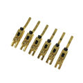 6 Pcs Metal Guitar Locked String Saddles Electric Guitar Replacement Tremolo Bridge Locked String Saddle.