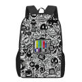Anime Graffiti Sticker Pattern Children School Bag Girls Boys Casual Book Bag Teenager Daily Backpack Woman Men Travel Rucksacks. 
