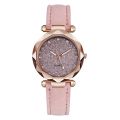Luxury Women Watch Starry Sky Dial Leather Band Quartz Watch Wrist Watches Bracelet Set No Box reloj mujer. 