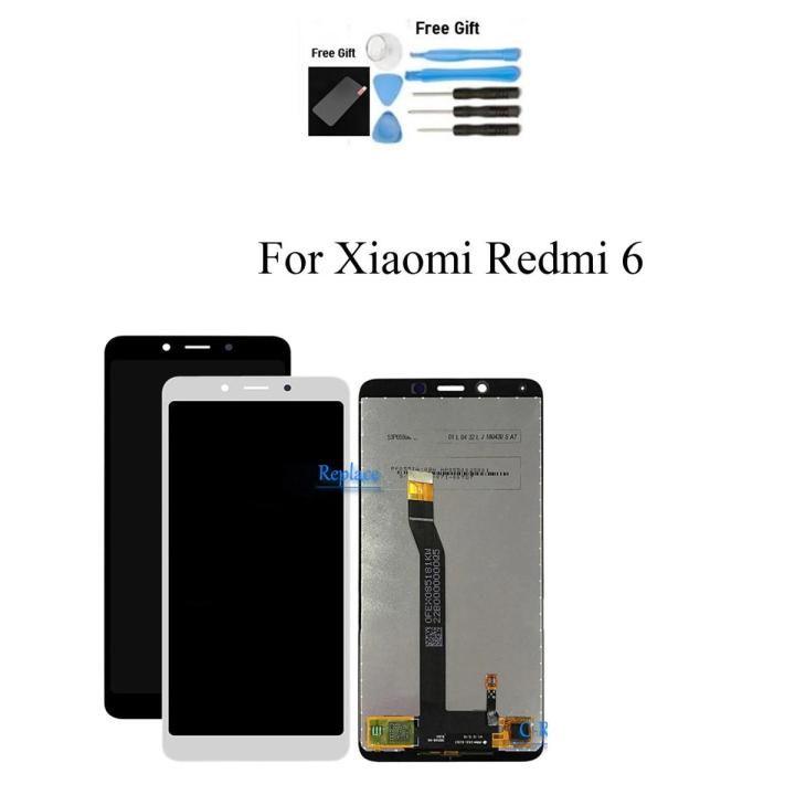 Xiaomi redmi 6 lcd ডিসপ্লে + টাচ স্ক্রিন মোবাইল ডিজিটাইজার অ্যাসেম্বলি প্রতিস্থাপনের জন্য প্রতিস্থাপন