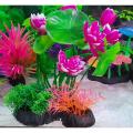 Aquarium Colorful High Quality Plant Aquarium Lotus Flower Aquarium Flower Artificial Plastic Plant. 