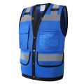 Hi Vis Safety Vest Orange Reflective Work Vest for Warehouse Construction Supervisor Working Clothes.