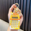 1pc Calculator Keychain Mini Portable Calculator With Creative Cute Keychain 8-Digit Display Pocket Calculator Keychain.