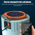 1000W Solar LED Camping Light Waterproof USB Rechargeable For Outdoor Tent Lamp Portable Lanterns Emergency Lights BBQ Hiking.