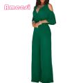 Party Romper Solid Color Wide Leg Jumpsuit Summer Jumpsuit.
