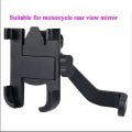 Mirror Motorcycle Mobile Phone Bracket Mountain Bike Aluminum Aloe Mobile Phone Holder Easy to Use and Maintain.