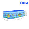 Practical 210CM Kids Large Inflatable Swimming Padding Pool Family Garden Outdoor Summer. 