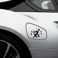 3D Funny Human Shape Style Car Stickers Vinyl Gas Tank Decal Reflective Fuel Lid Decals Self-Adhesive Fuel Gauge Empty Stickers Auto Fuel Tank Cover Sticker Universal Funny Signs Decal.