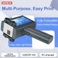 High-Definition Portable Inkjet Printer for Barcode, QR Code, and Serial Number Coding - Ultra Light Design, Multi-Language Support.