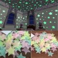 100 PCS 3D Star Luminous Wall Stickers. 