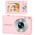 Digital Camera, Kids Camera FHD 1080P 44MP Photography Camera with 16X Zoom, Compact Portable Action Camera for Beginners. 