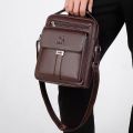 New Men's Genuine Leather Crossbody Shoulder Bags High Quality Tote Fashion Business Man Messenger Bag Leather Bags Fanny Pack.