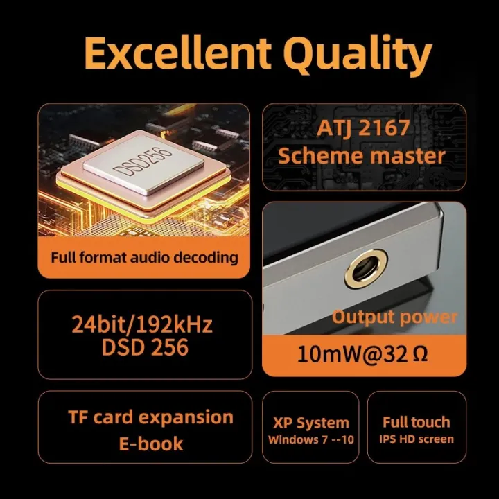 RUIZU%20A58%20Bluetooth%20MP3%20Player%20HiFi%20Music%20Player%20DSD256%20Lossless%20Decoding%20Walkman%20Support%20EQ%20Equalizer%20E-book%20Stopwatch%20TF%20Card%20-%20Image%202