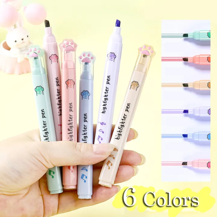 6%20PCS%20Kawaii%20Highlighters%20Pastel%20Pen%20Set%20Colored%20Markers%20Cute%20Korean%20Stationery%20Kids%20Marker%20Aesthetic%20Office%20School%20Supplies%20Amour%20zii%20-%20Image%203